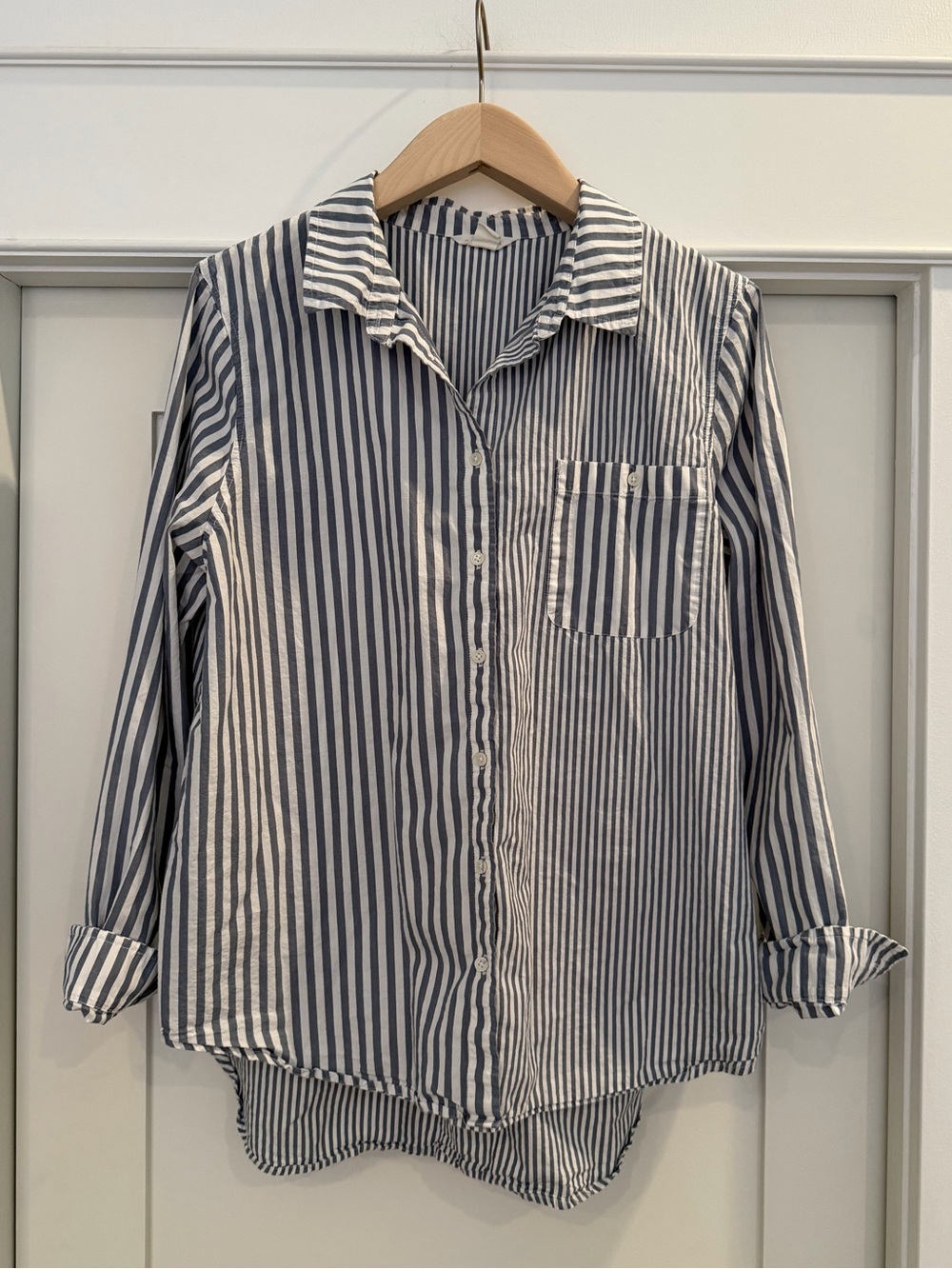 Caslon Classic Blue Striped Button Down